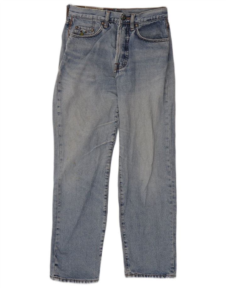 VINTAGE Womens Cropped Jeans W28 L26 Blue Cotton