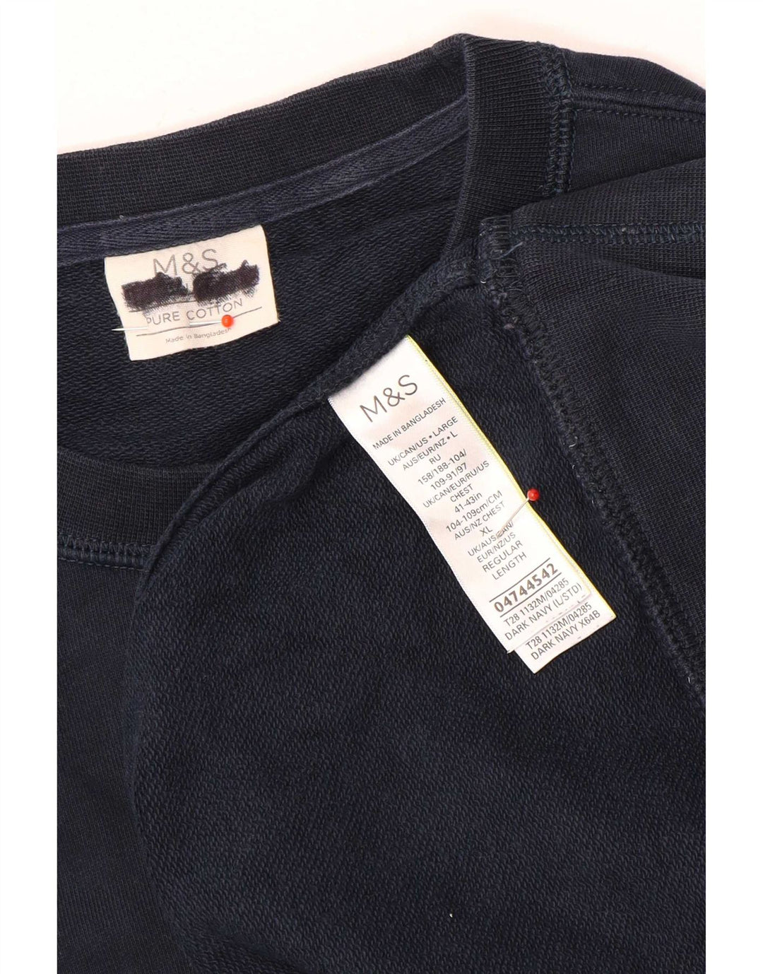 Marks & Spencer Sweatshirt til mænd Stor marineblå bomuld