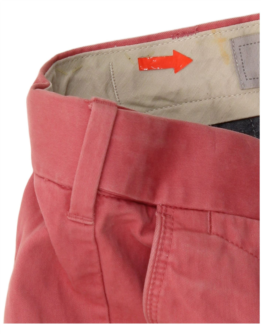 Marks & Spencer Herre Chino Shorts W32 Medium Rød Bomuld