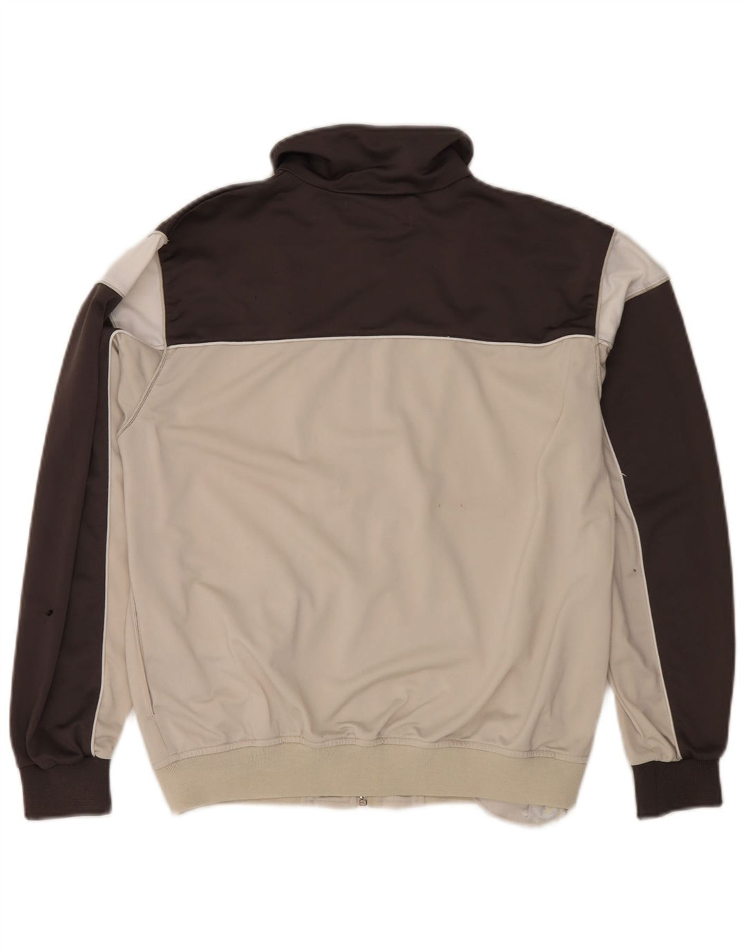 Kappa Træningsdragt til mænd, topjakke, lille råhvid Colourblock Polyester