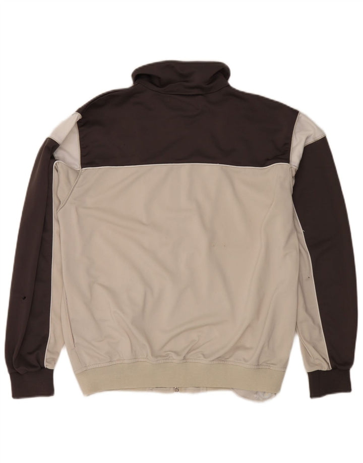 Kappa Træningsdragt til mænd, topjakke, lille råhvid Colourblock Polyester