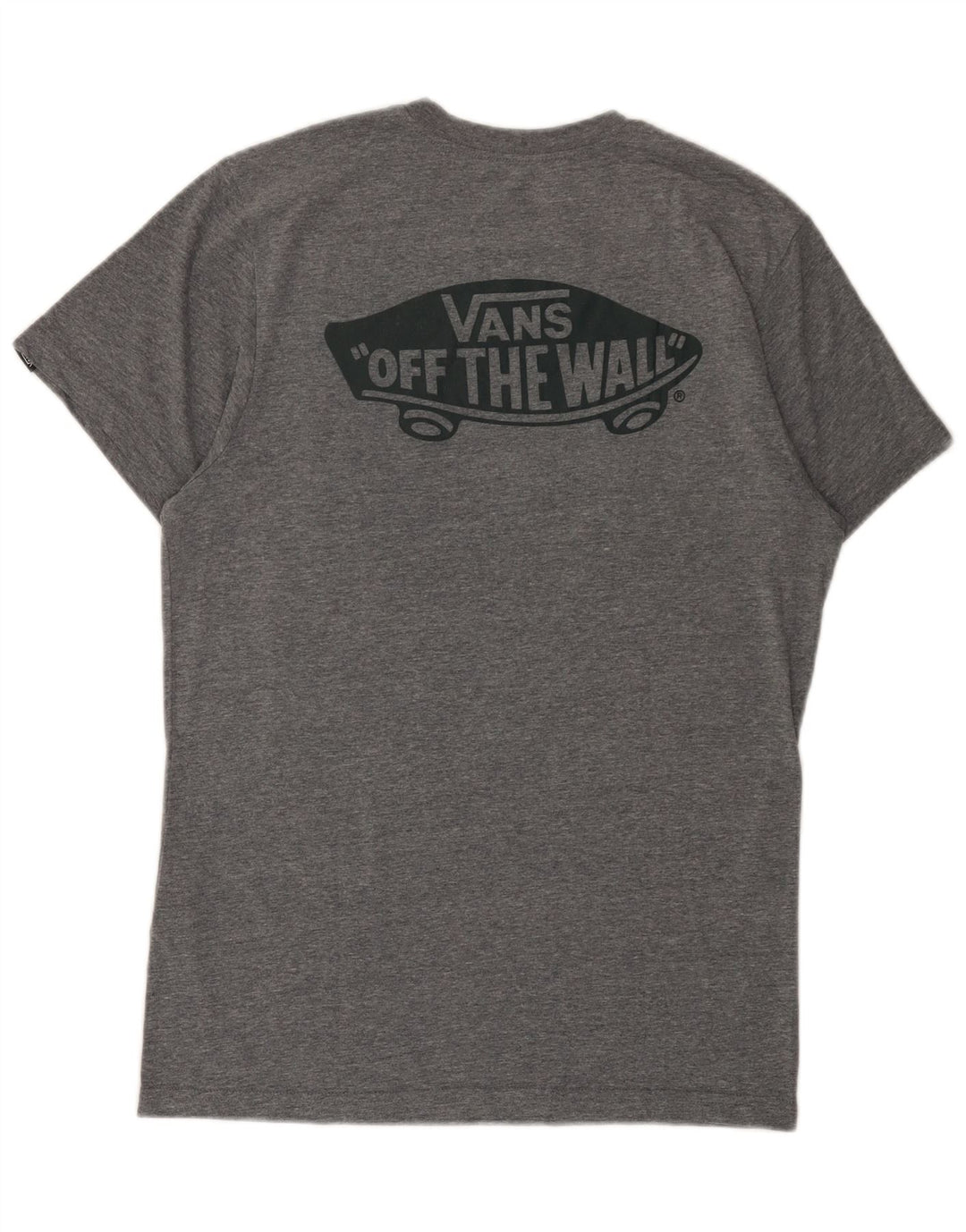 Vans Herre Custom Fit grafisk T-shirt Top Medium Grey Flecked Bomuld