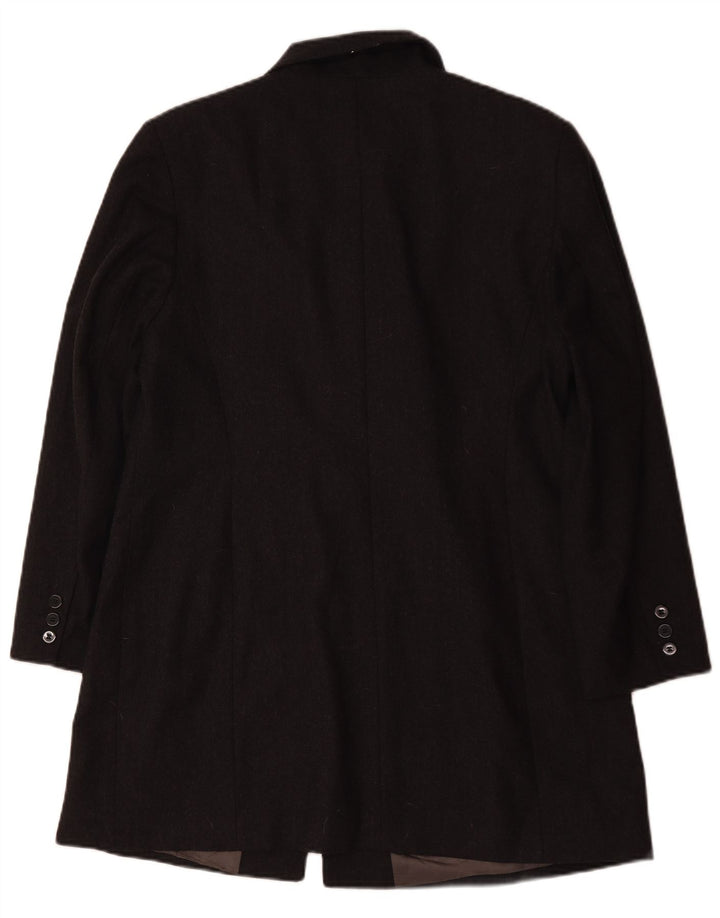 Marks & Spencer Dame 5-knaps blazerjakke UK 18 XL Grå uld