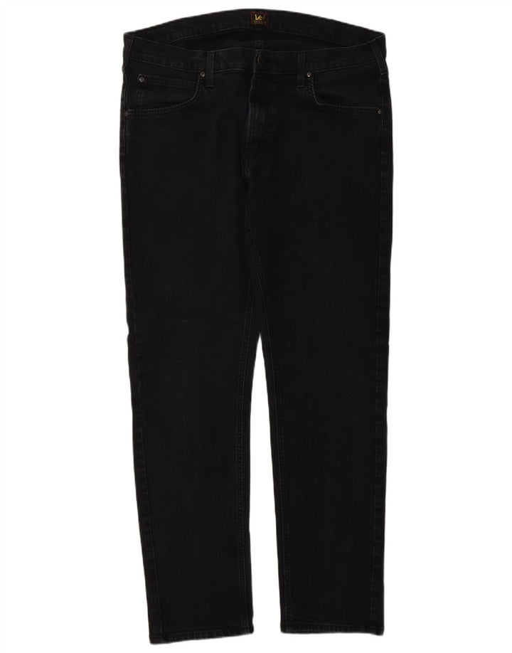 Lee Mens Daren Zip Fly Slim Jeans W36 L32 Grå Bomuld