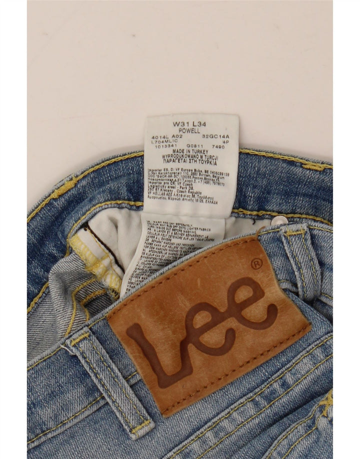 Lee Dame Powell Slim Jeans W31 L34 Blå Bomuld