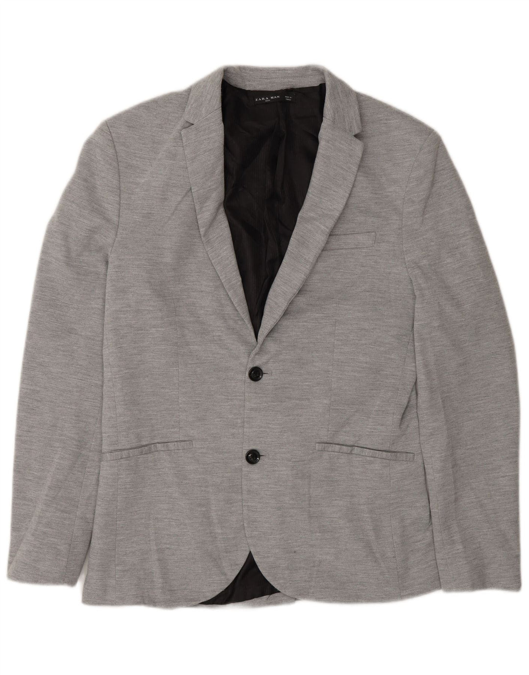 Zara Herre 2-knaps blazerjakke UK 40 Large Grå