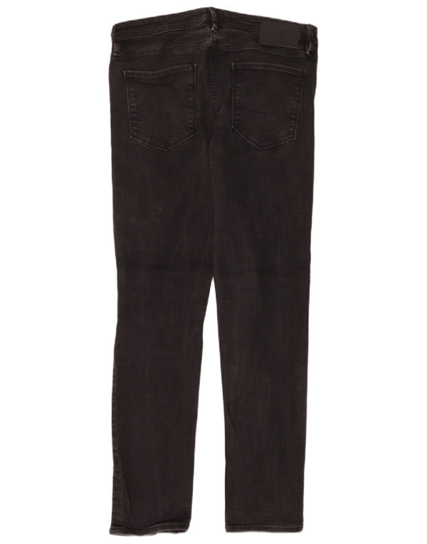 Jack & Jones Herre GLENN Slim Jeans W33 L32 Sort Bomuld