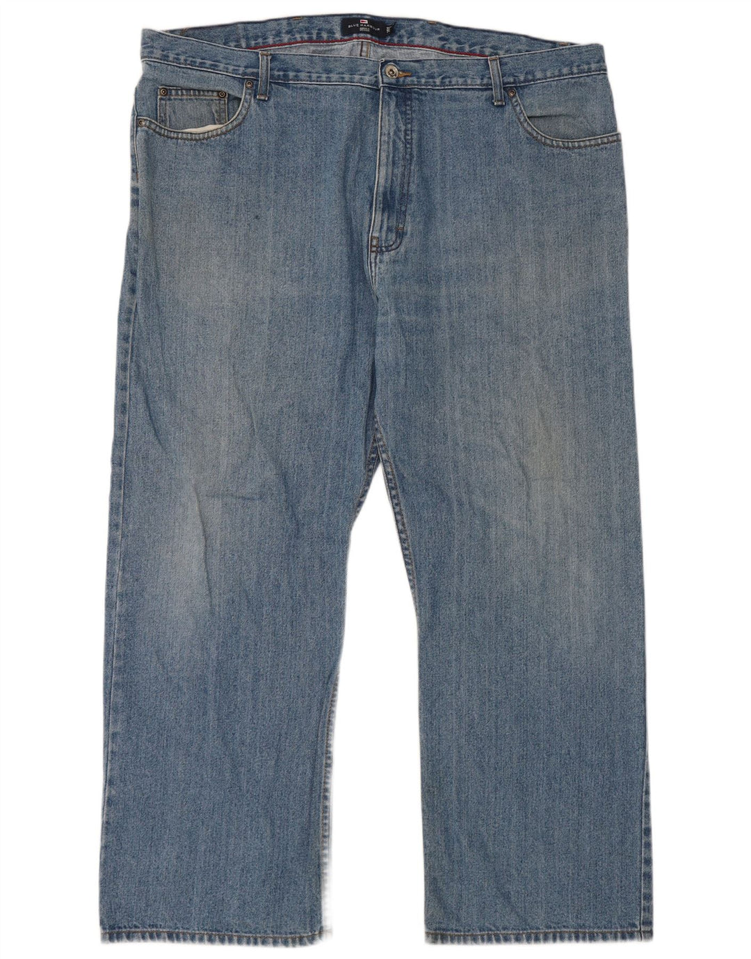 Marks & Spencer Herre Blue Harbor Straight Jeans W44 L29 Bomuld