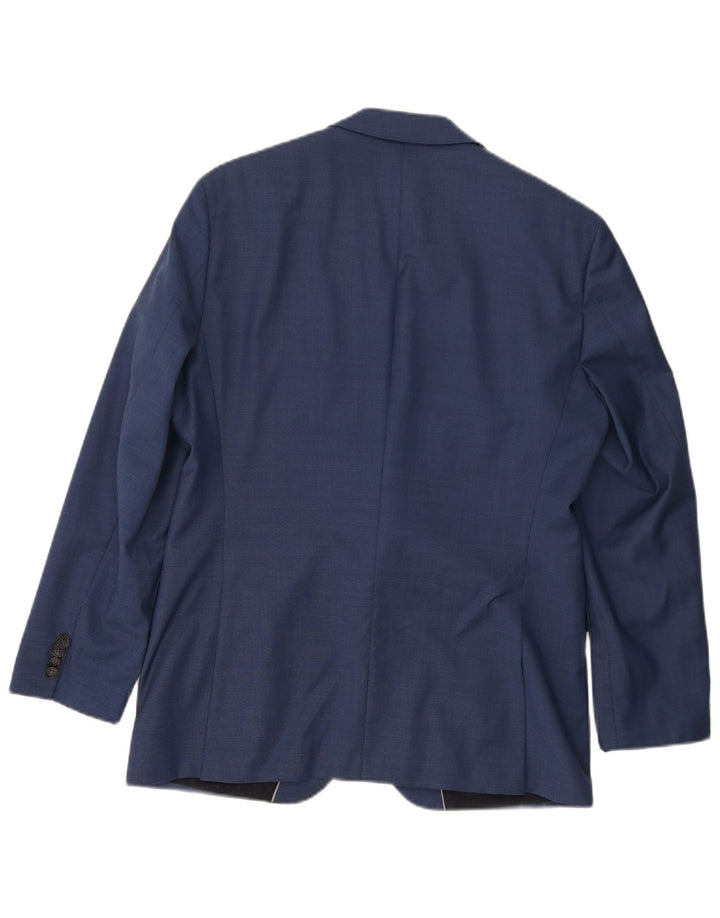 HUGO BOSS Herre 2-knaps blazerjakke EU 50 Large Blue Wool