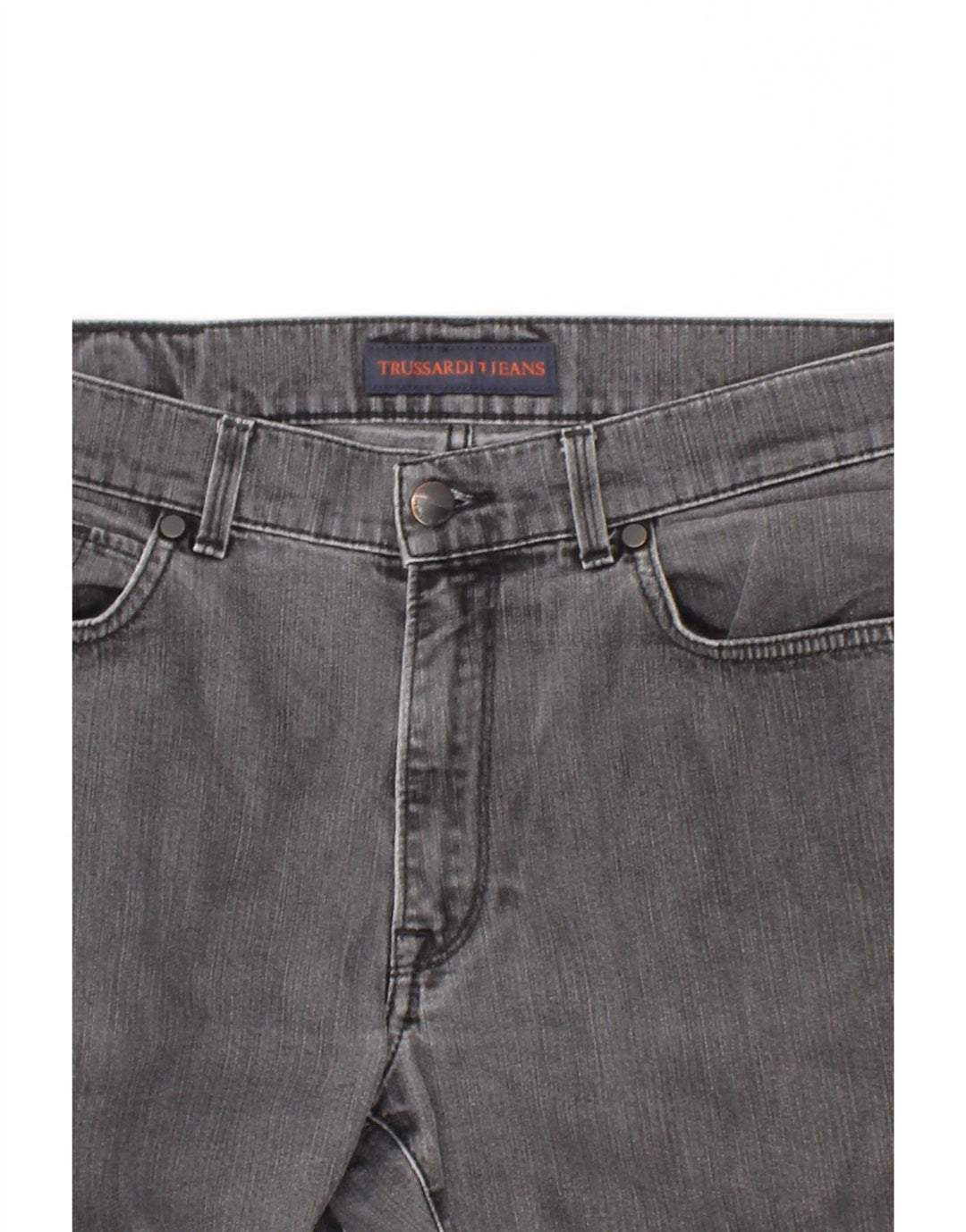 TRUSSARDI Womens Straight Jeans W35 L29 Grey Vintage Trussardi and Second-Hand Trussardi from Messina Hembry 