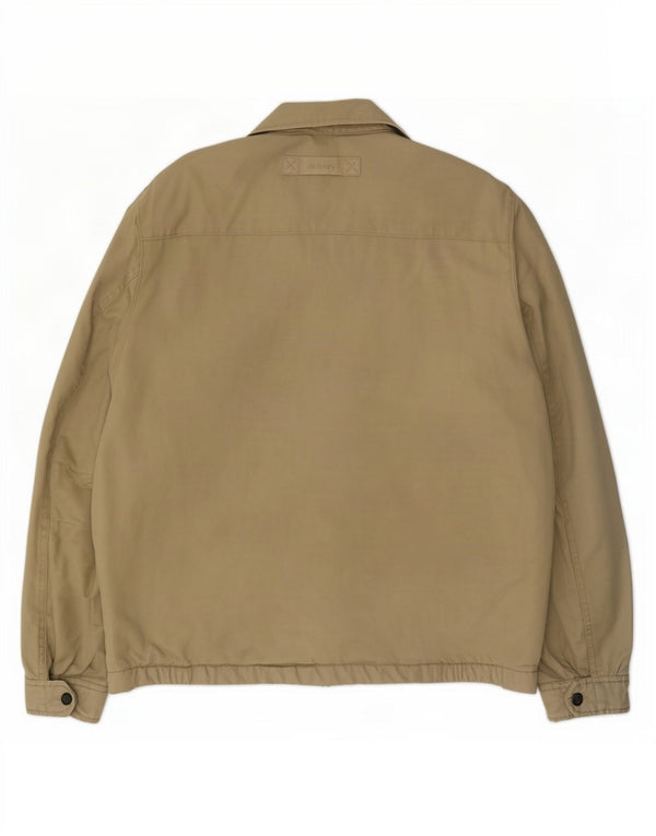 Gant Bomber Jacket UK 40 Stor Beige Bomuld