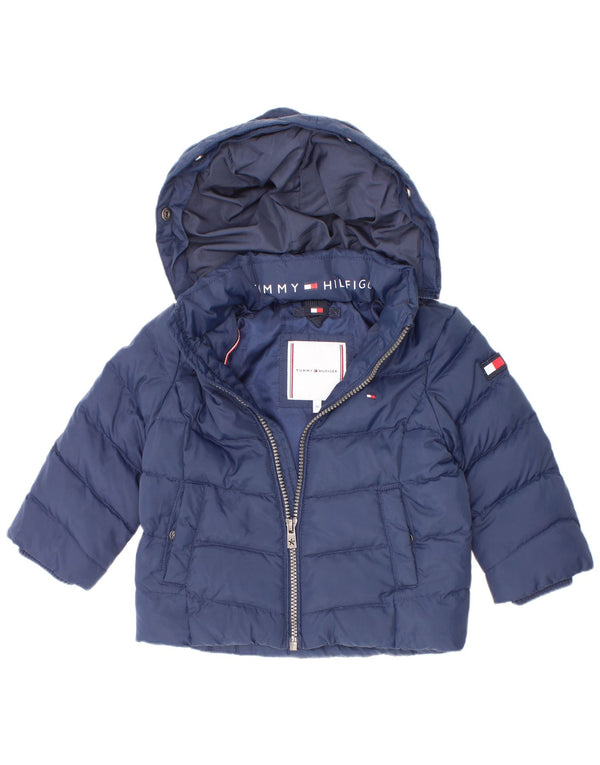 Tommy Hilfiger Baby Boys Polstret hættejakke 12-18 måneder Marineblå