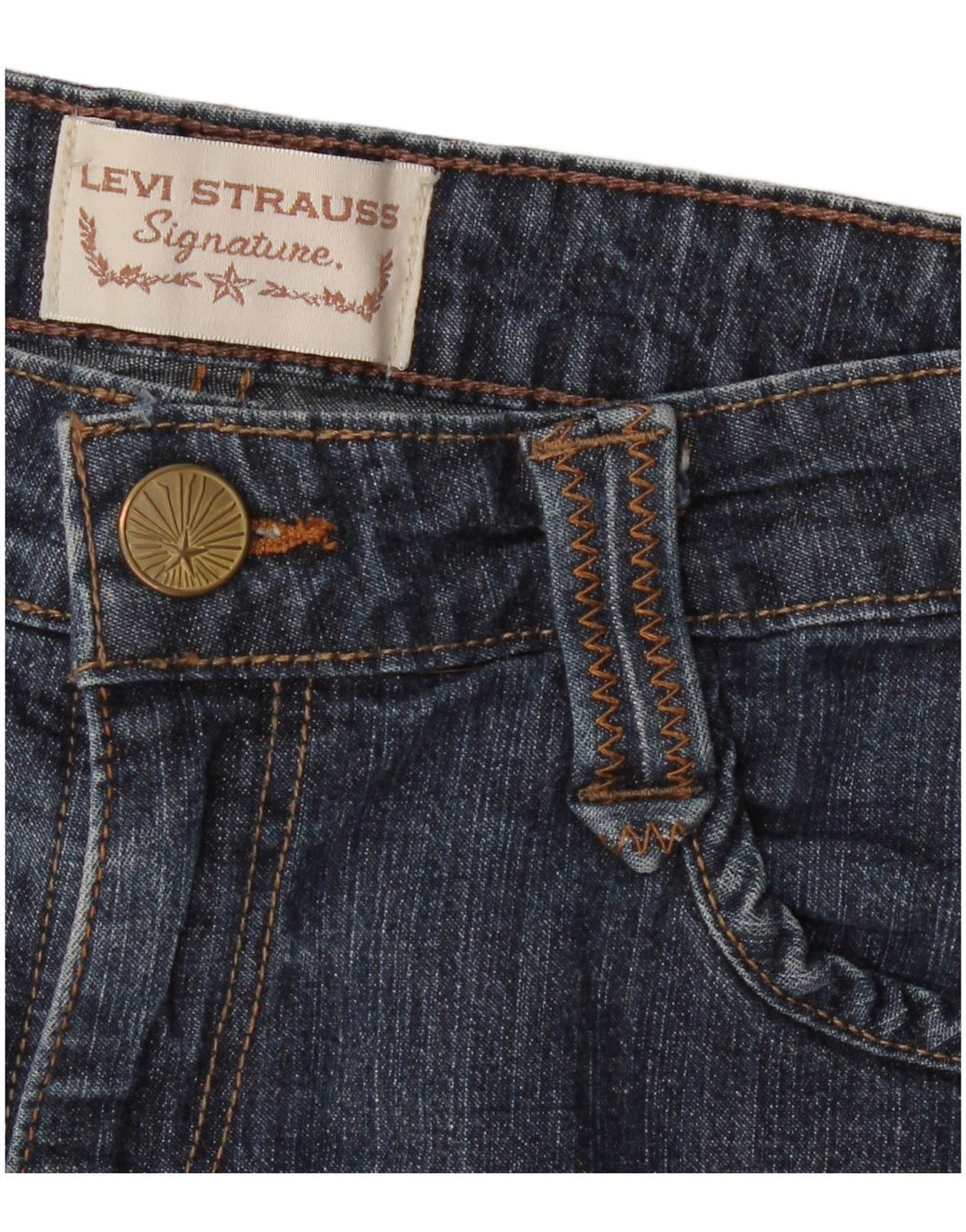 LEVI'S Signature denimshorts til kvinder W32 Large Blue