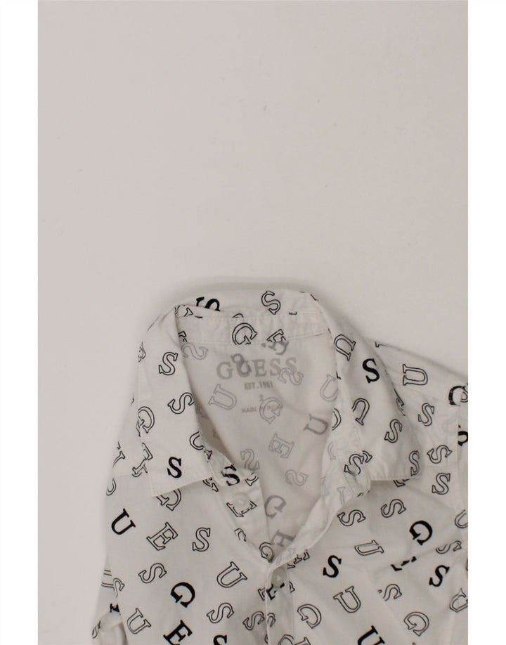 GUESS Baby Boys Graphic Shirt 18-24 Months White Cotton Vintage Guess and Second-Hand Guess from Messina Hembry 