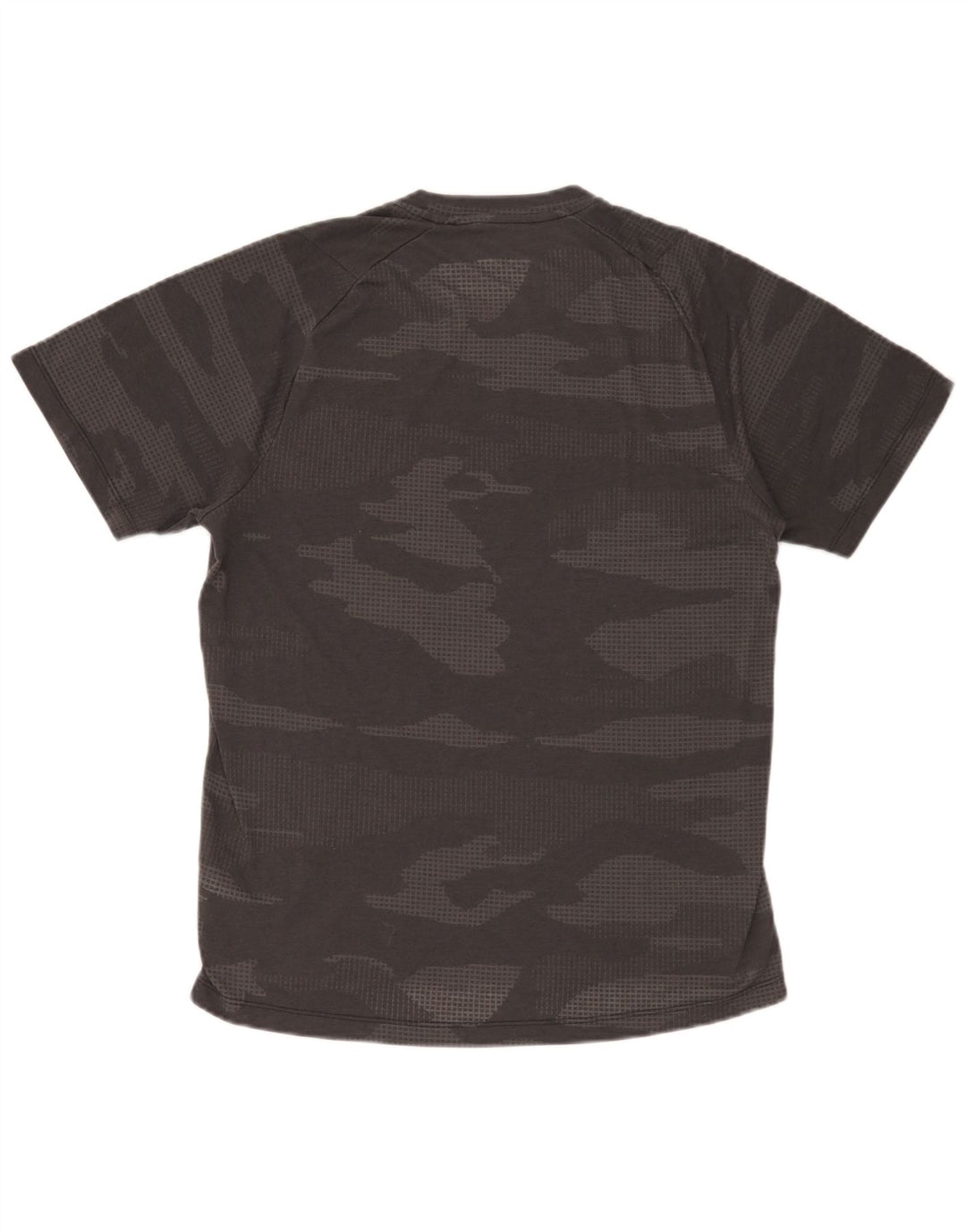 Adidas Herre Climalite T-Shirt Top Medium Grey Camouflage Polyester