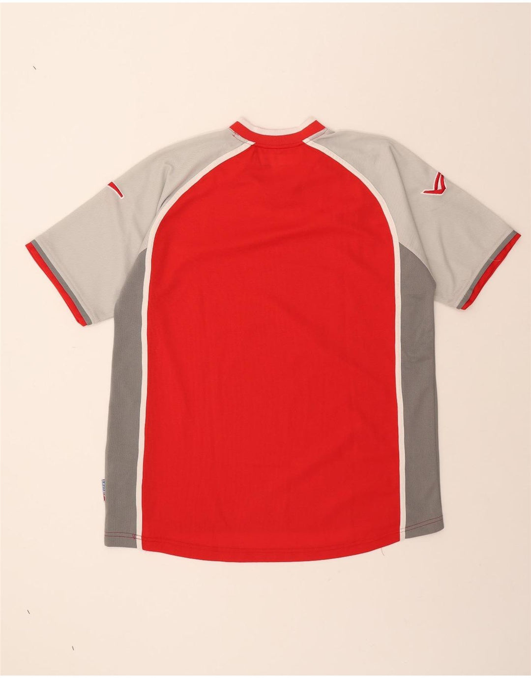 LEGEA Mens Graphic T-Shirt Top XL Red Colourblock Polyester Vintage Legea and Second-Hand Legea from Messina Hembry 