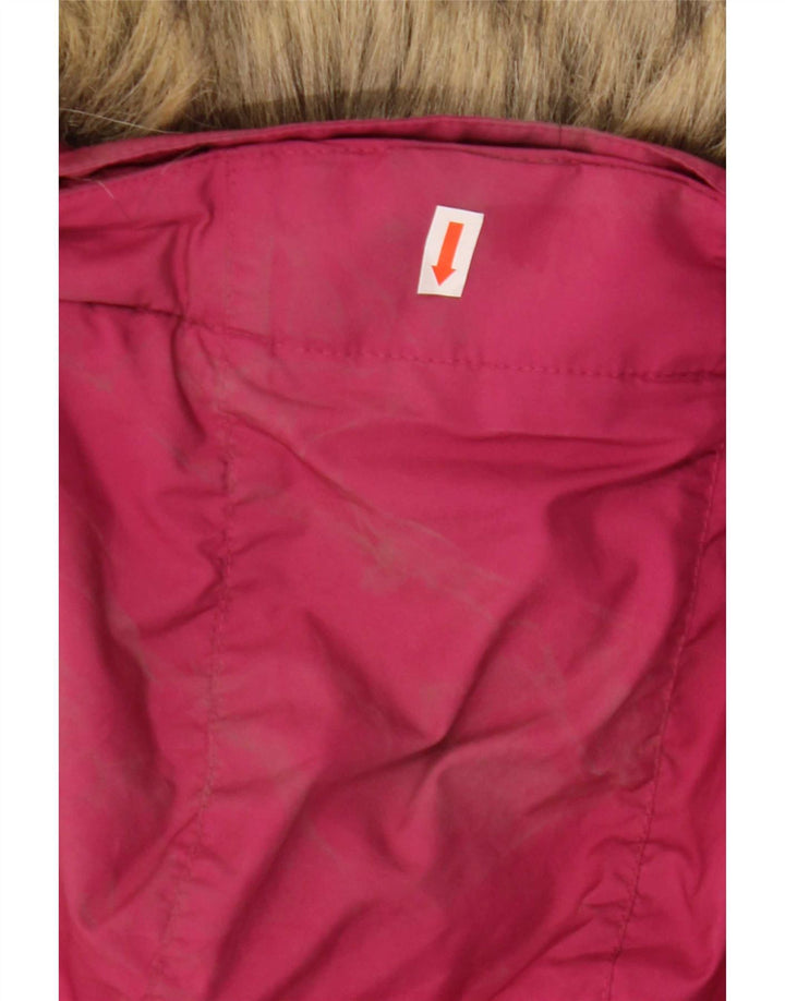 Jack Wolfskin Polstret jakke med hætte til kvinder UK 8/10 Small Pink Polyester