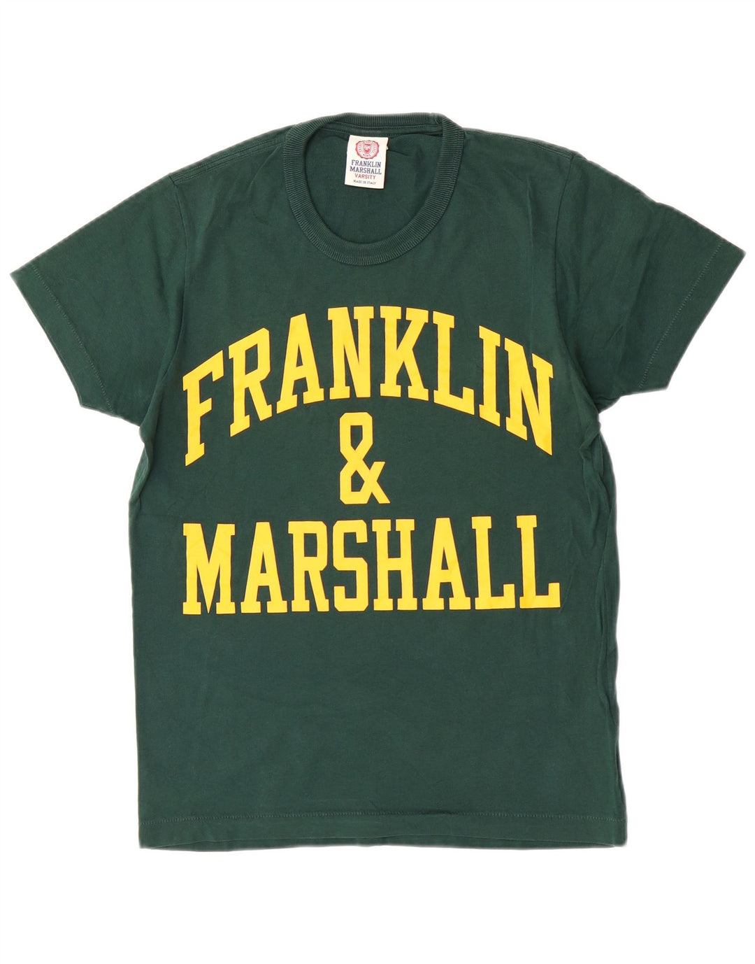 Franklin Marshall Herre grafisk T-shirt top lille grøn bomuld
