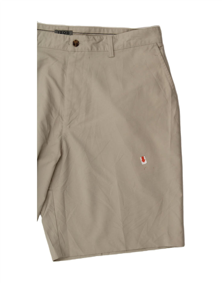 IZOD Mens Chino Shorts W36 Large Grey Polyester Vintage Izod and Second-Hand Izod from Messina Hembry 