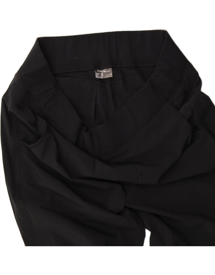 EDDIE BAUER Womens Tracksuit Trousers Joggers UK 14 Medium Black Polyester Vintage Eddie Bauer and Second-Hand Eddie Bauer from Messina Hembry 
