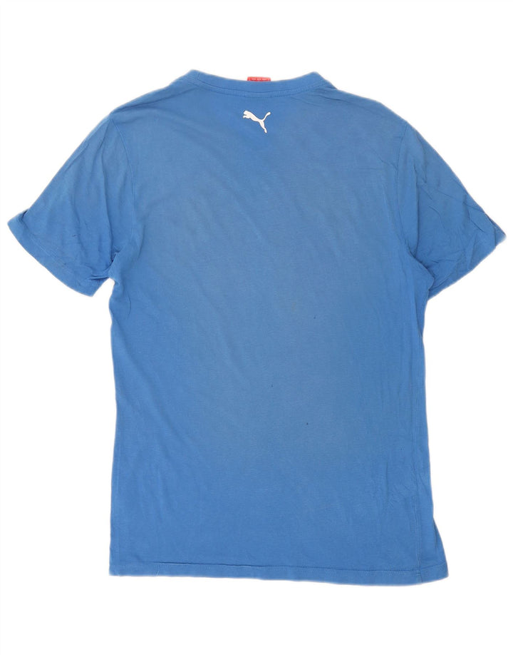 Puma Herre Grafisk T-Shirt Top Lille Blå