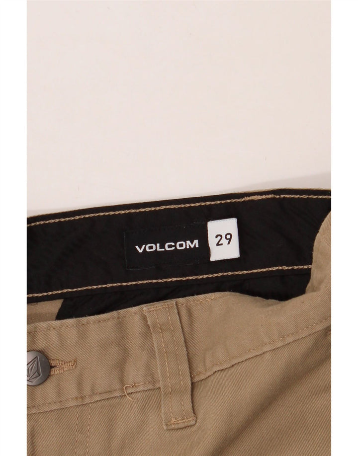 VOLCOM Mens Chino Shorts W29 Small  Beige Cotton Vintage Volcom and Second-Hand Volcom from Messina Hembry 