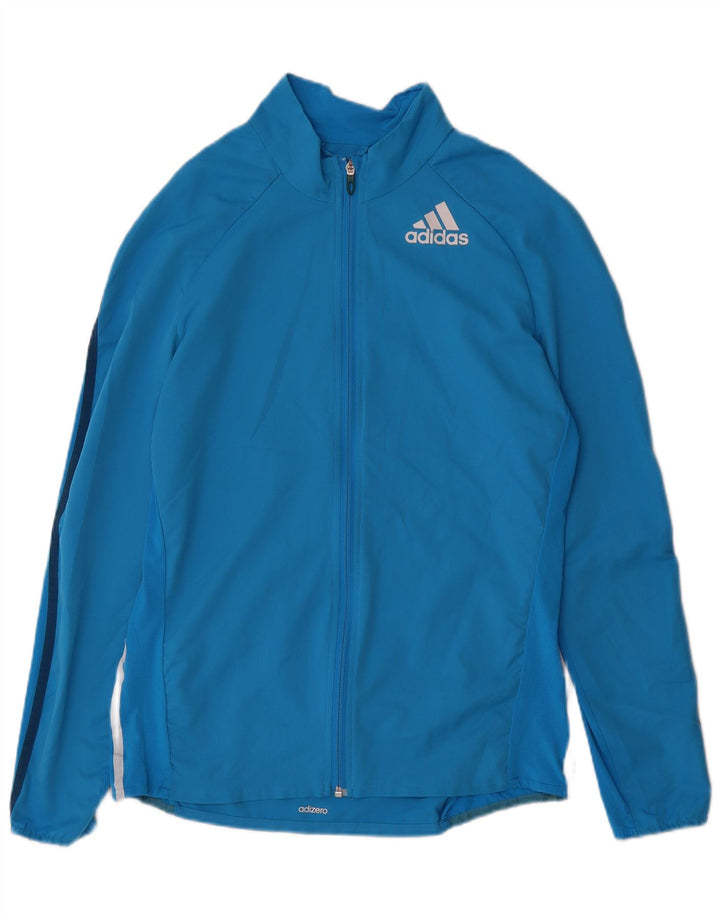 Adidas Herre Adizero Træningsdragt Topjakke Stor Blå Polyester