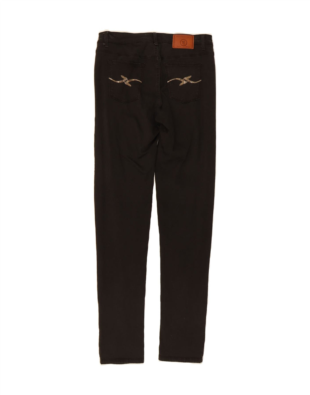 TRUSSARDI Womens Skinny Jeans W31 L31  Black Lyocell Vintage Trussardi and Second-Hand Trussardi from Messina Hembry 