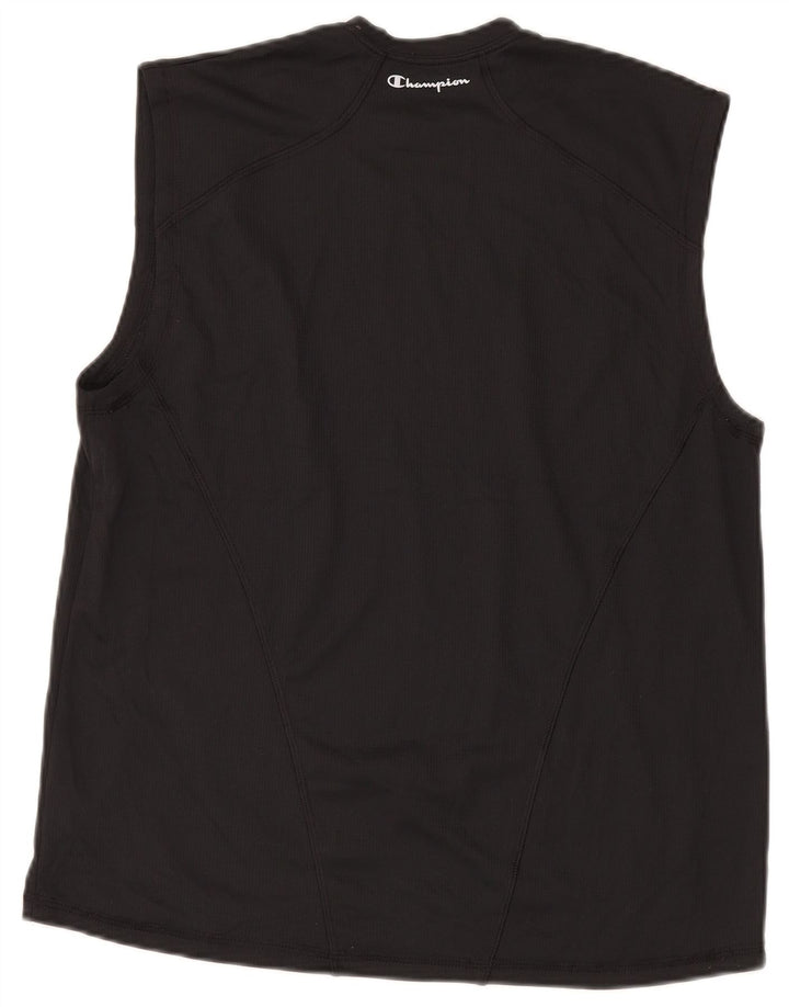 Champion Herre Dobbelt Dry Vest Top Medium Sort Polyester