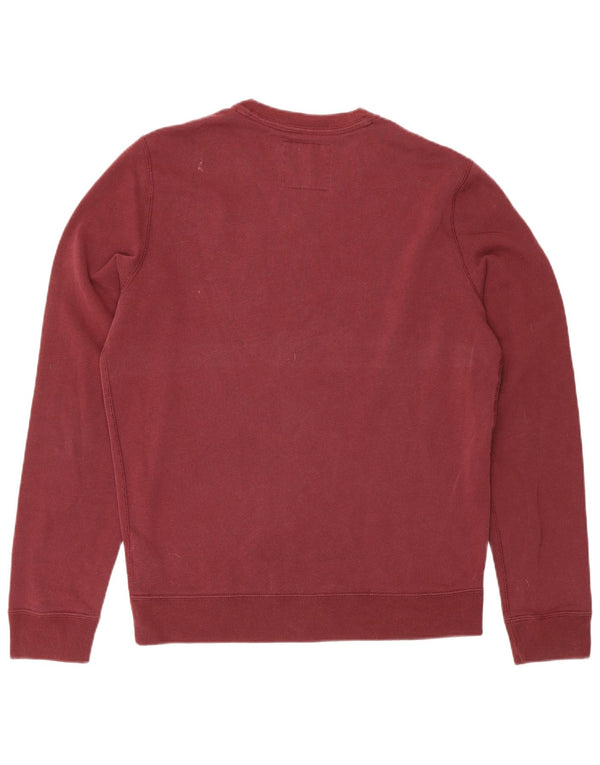 Abercrombie & Fitch Grafisk sweatshirt til mænd, lille Bourgogne