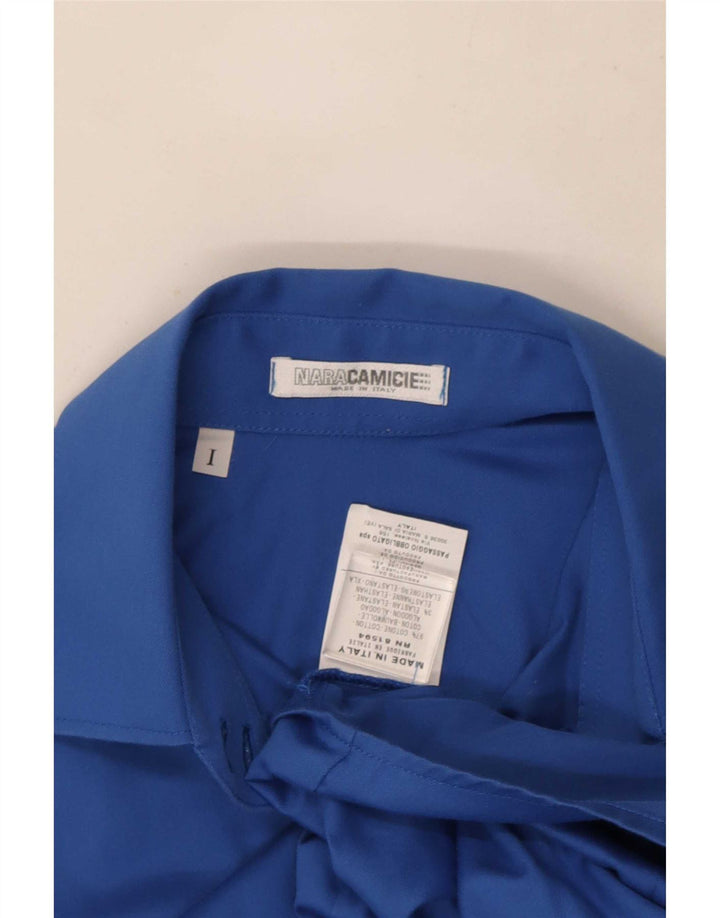 Naracamicie Dameskjorte UK 12 Medium Blue Cotton