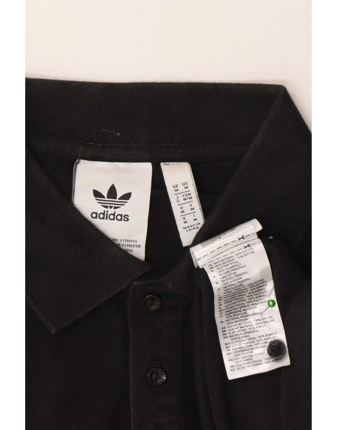 Adidas herre poloshirt Medium sort bomuld
