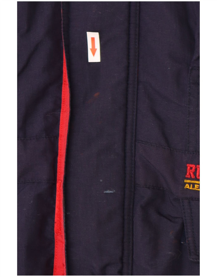Russell Athletic Herre Windbreaker Jacket UK 44 2XL Navy Blue Nylon