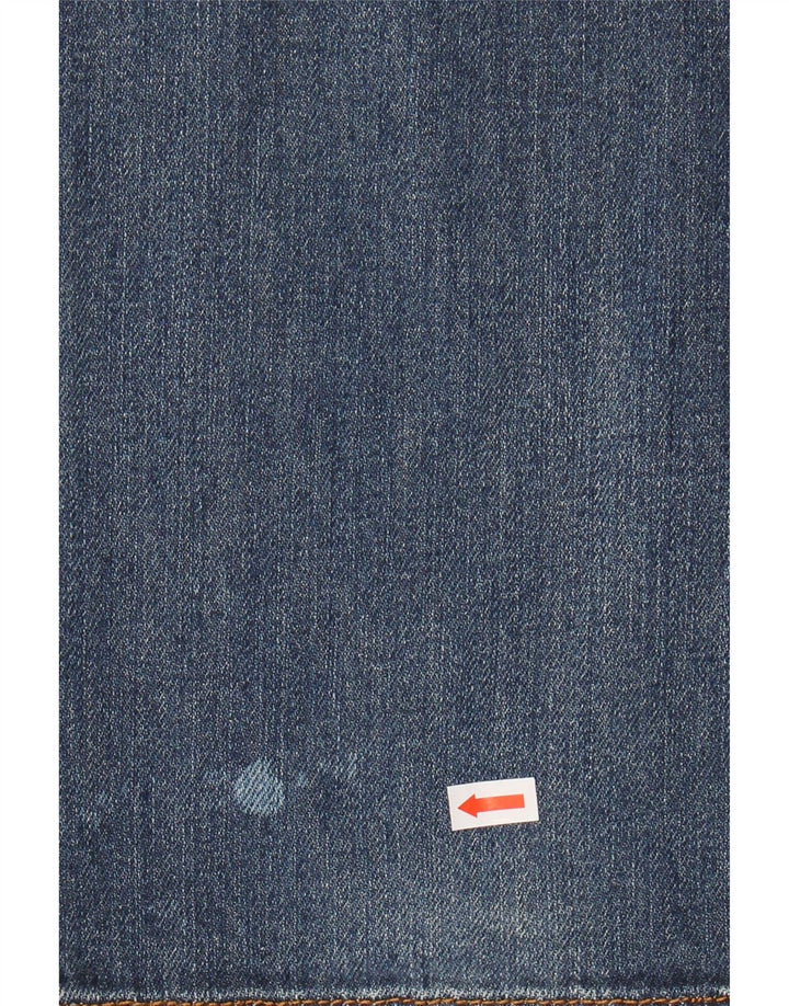 CARRERA Herre 700 Acid Wash Regular Straight Jeans W36 L34 Blå Bomuld