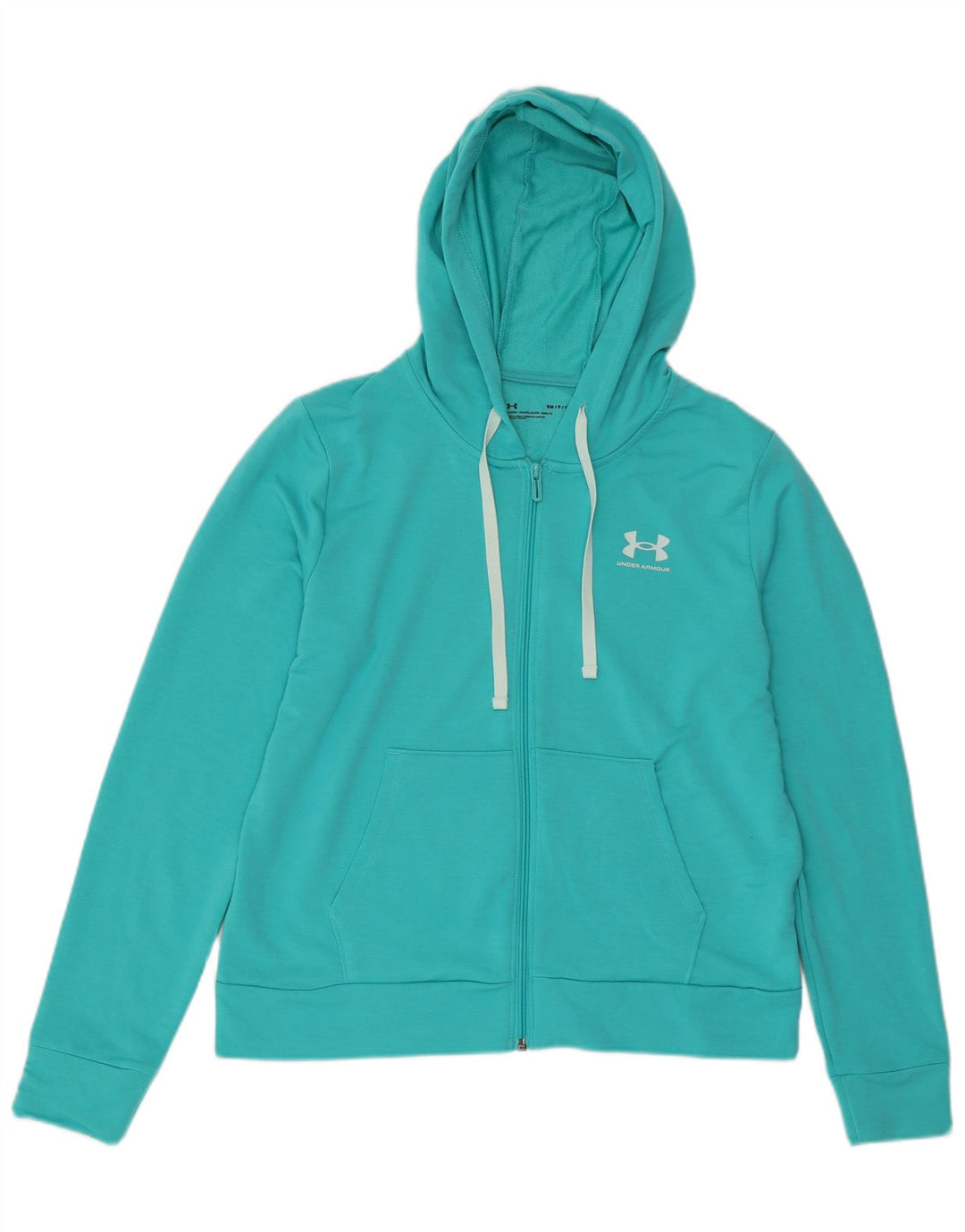 UNDER ARMOUR Dame Oversized hættetrøje med lynlås UK 10 Small Turkis