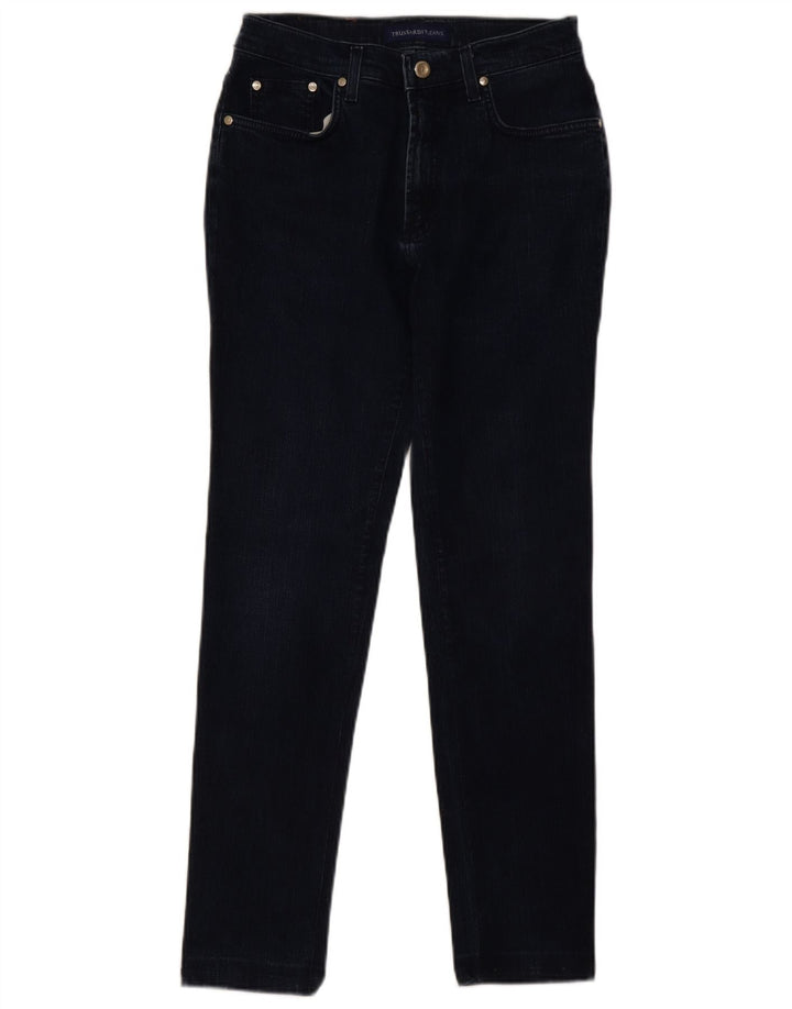 Trussardi Dame Slim Jeans W28 L28 Marineblå Bomuld