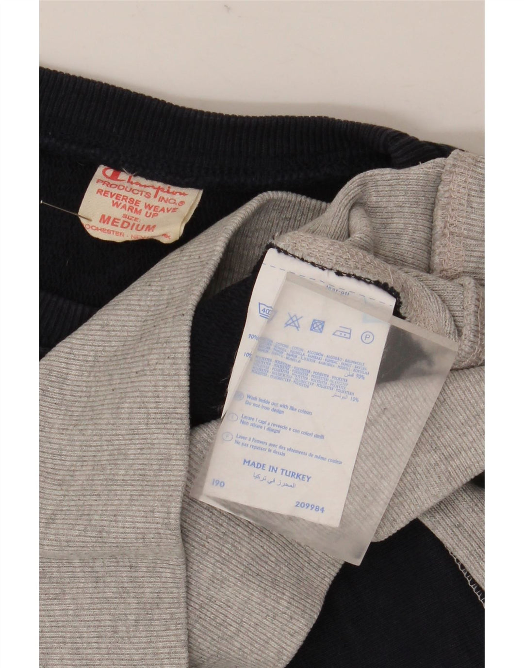 Champion Herre Reverse Weave Sweatshirt Jumper Medium Grå Bomuld