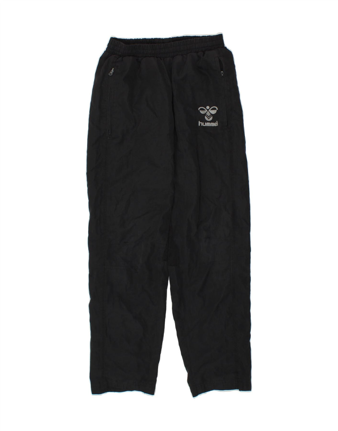 HUMMEL Boys Tracksuit Trousers 11-12 Years Black Polyester Vintage Hummel and Second-Hand Hummel from Messina Hembry 