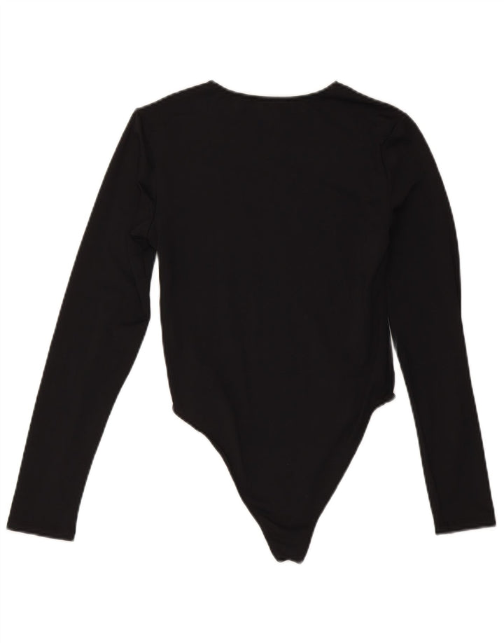 Zara langærmet bodysuit til kvinder UK 12 Medium Sort polyamid