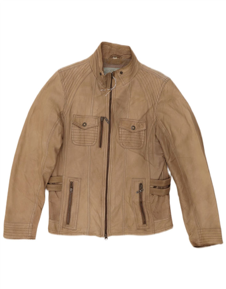 Cecil Dame Læderjakke UK 12 Medium Brun