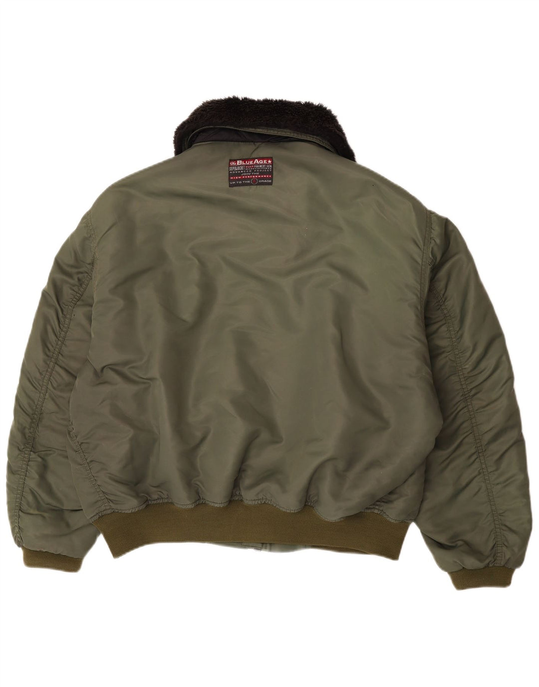 Carrera Herre Bomber Jacket UK 40 Large Khaki Colourblock Polyamid
