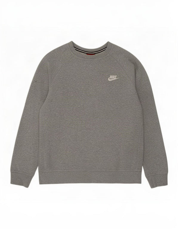 Nike Boys Sweatshirt Jumper 13-14 år XL Grå Flecked Bomuld