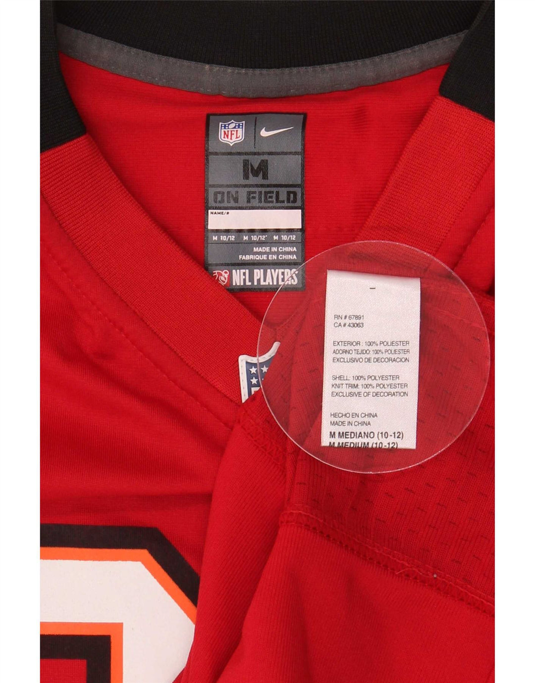 Nike Boys Jackson Grafisk T-Shirt Top 10-11 år Medium Rød Colourblock