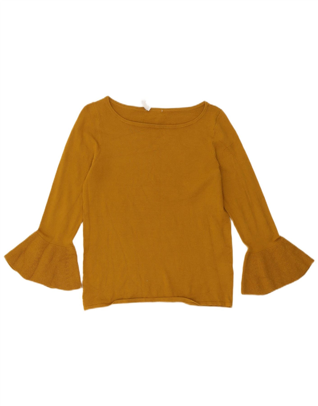 Hobbs Dame Top 3/4 ærme UK 10 Small Khaki Viscose