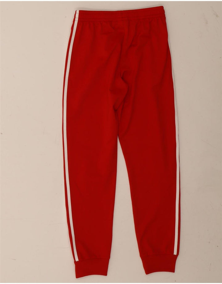 Adidas Drenge Træningsdragt Bukser Joggers 11-12 År Rød Polyester