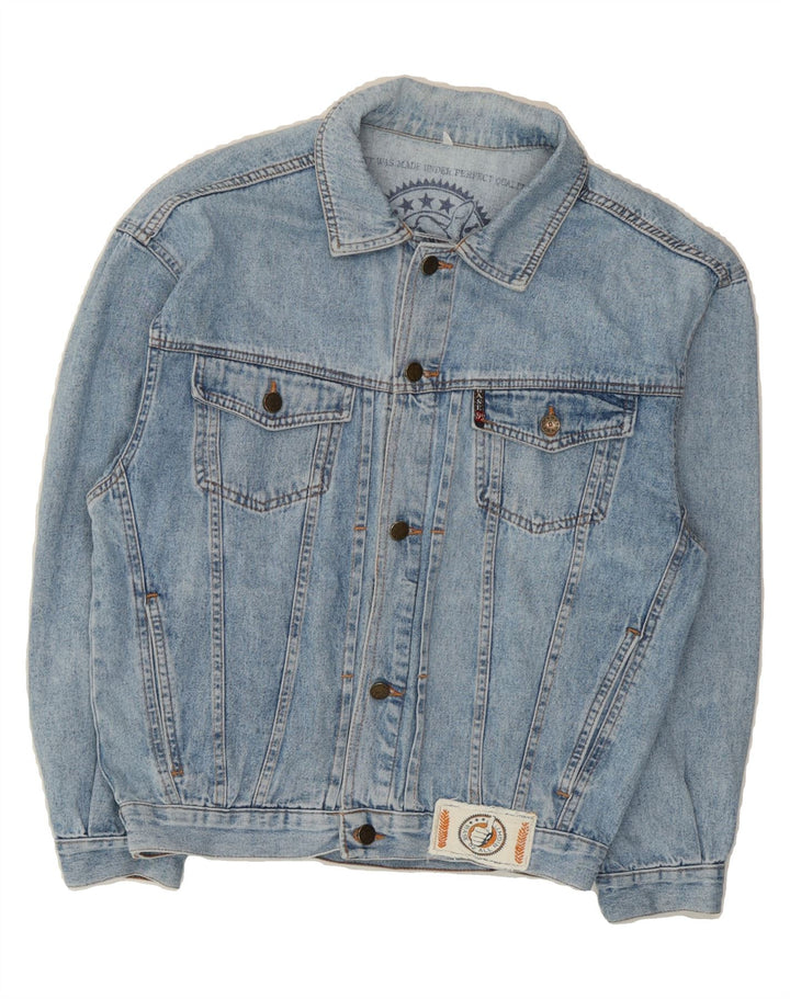 BASE 92 Mens Denim Jacket UK 36 Small Blue Vintage Base 92 and Second-Hand Base 92 from Messina Hembry 