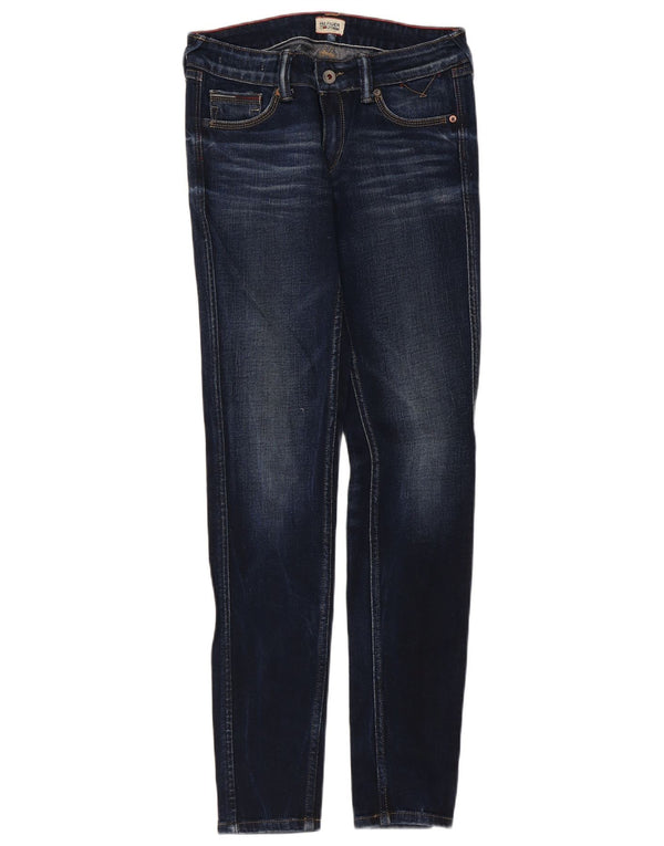 Tommy Hilfiger Womens Skinny Jeans W28 L32 Navy Blue Cotton