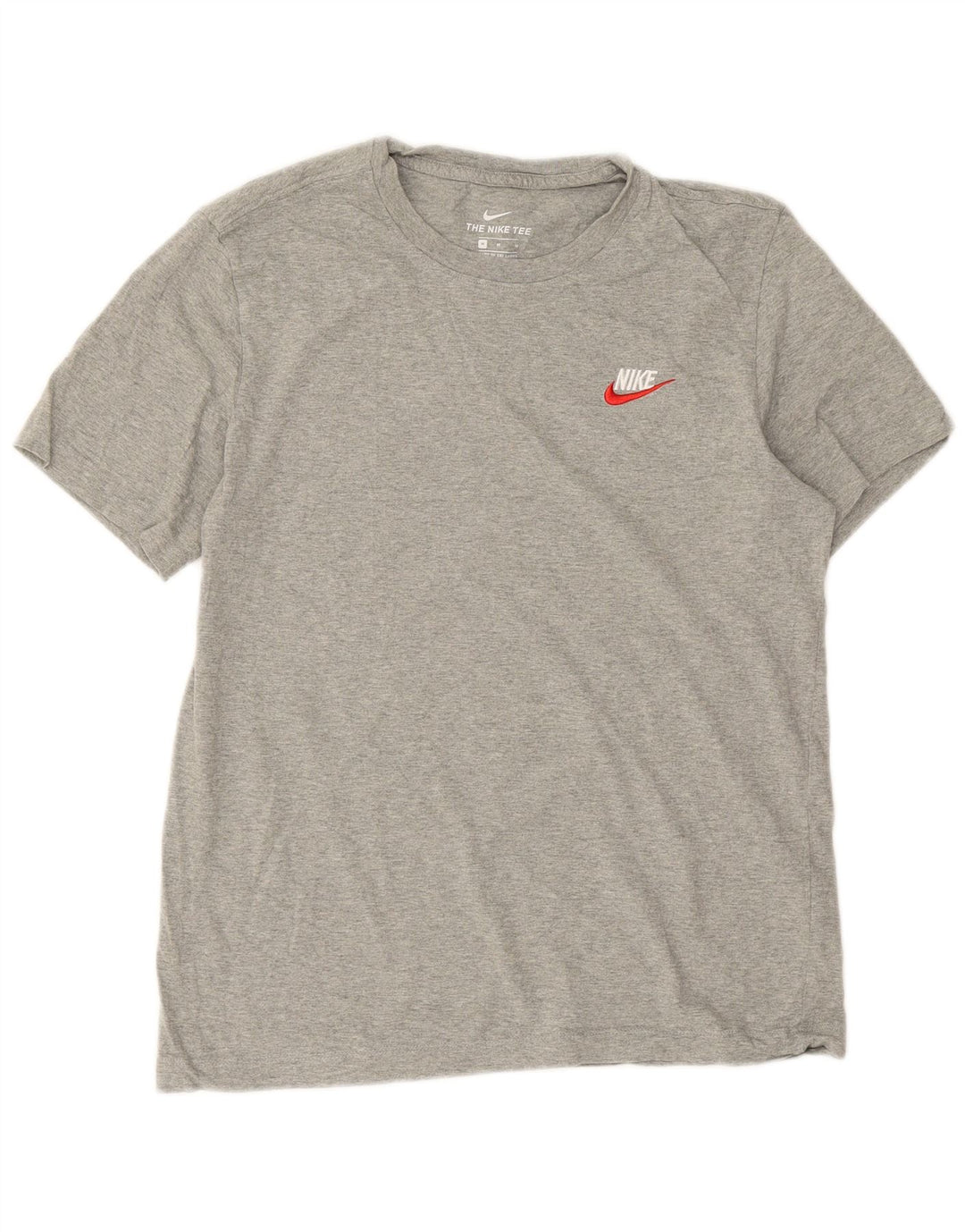 Nike T-shirt top mellem grå bomuld til mænd