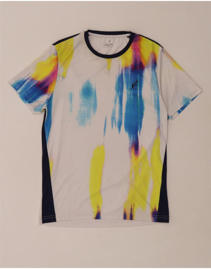 AUSTRALIAN L'ALPINA Herre T-shirt Top Lille flerfarvet Tie Dye Polyester