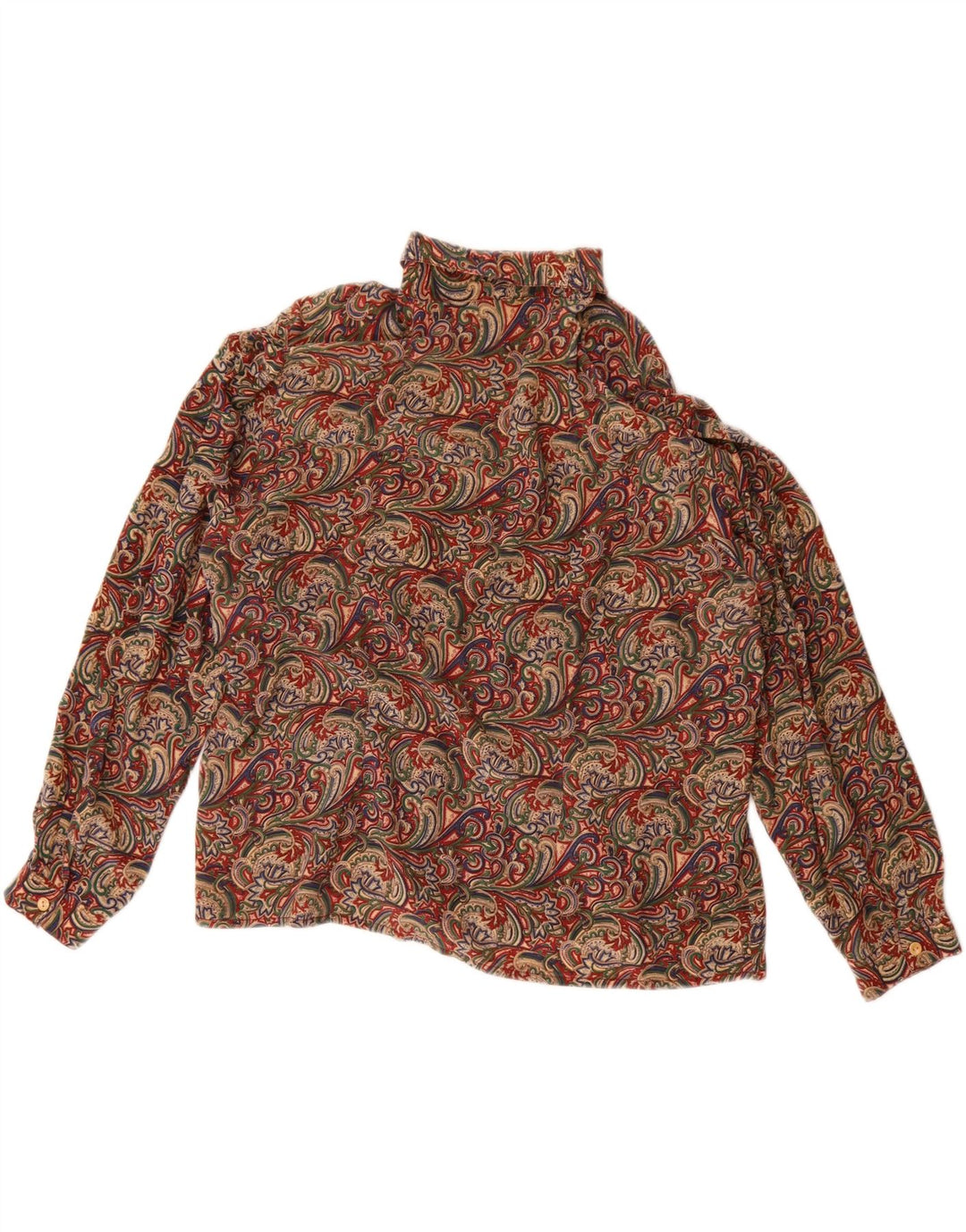 Andrea Mare Dame Oversized skjortebluse UK 16 Large Multicolored Paisley